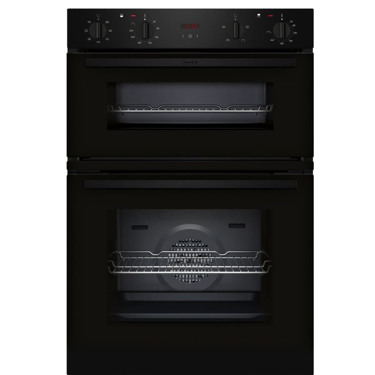 Neff N30 U1DCC0AK3B, Built-in, Double Oven, Black