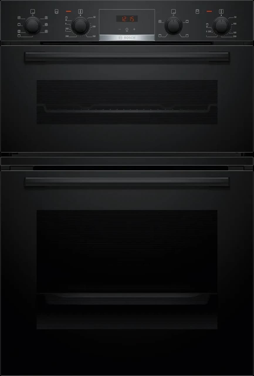 Bosch MBA533BB3B 71/34L Series 4 Built-In Double Oven – Black