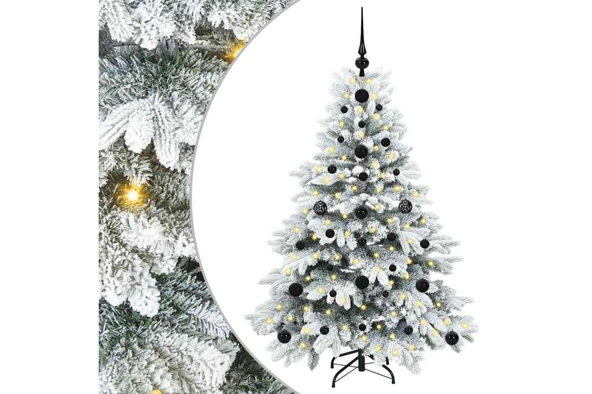 Vidaxl Artificial Christmas Tree With 150 Leds Green 120 Cm Pe And Pvc