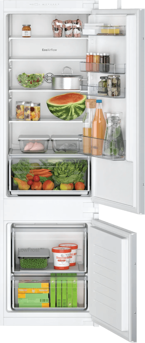 Bosch Series 2 KIV87NSE0G, 177 x 54cm, 70/30, Integrated Fridge Freezer