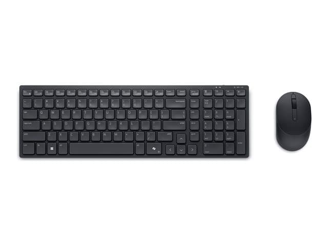DELL - Pro Compact Silent Keyboard and Mouse - KM555 - keyboard and mouse set - QWERTY - UK - black Input Device