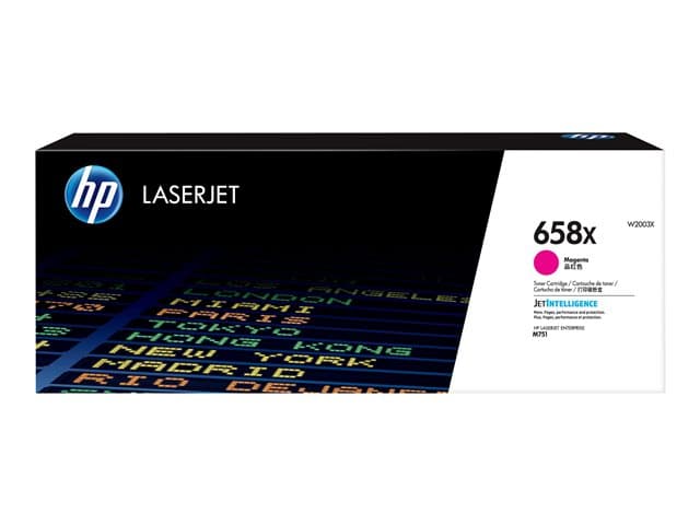 HP - 658X - high capacity - magenta - original - LaserJet - toner cartridge (W2003X)