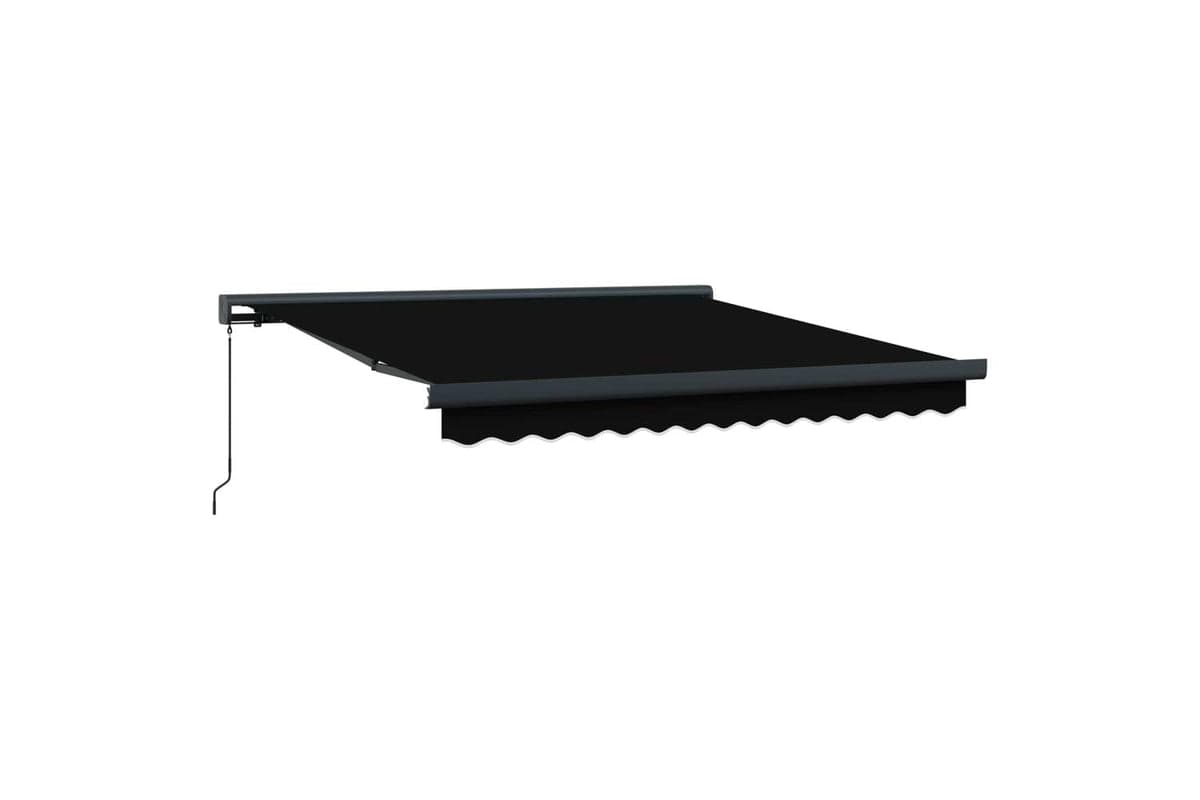 Vidaxl Retractable Awning Black 300 X 250 Cm Fabric And Metal