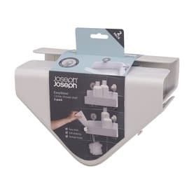 EasyStore™ 2-piece White Corner Shower Shelf Set