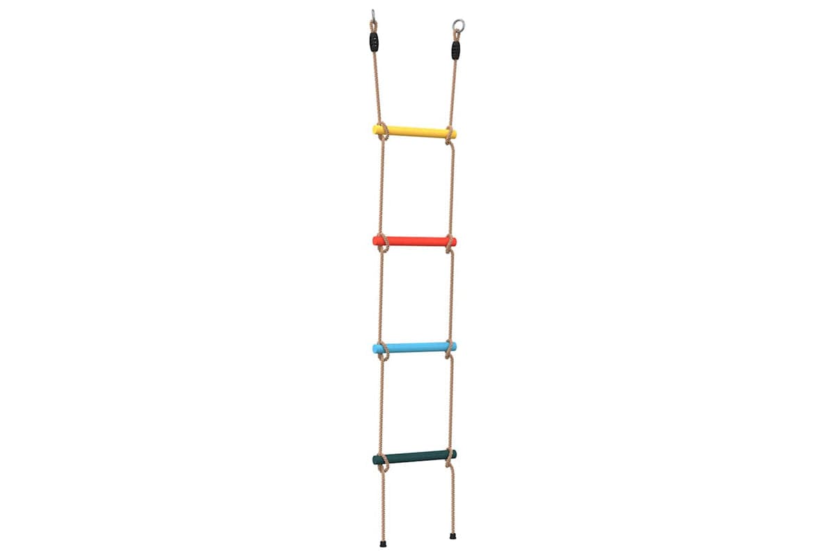 Vidaxl Rope Ladder For Kids With 4 Rungs Multicolour
