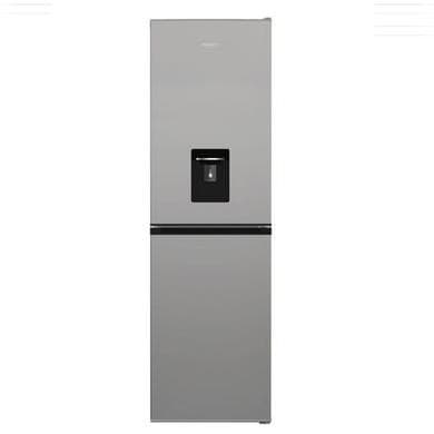 GRADE A1 - Hotpoint 268 Litre 50/50 Freestanding Fridge Freezer with Water Dispenser - Silver