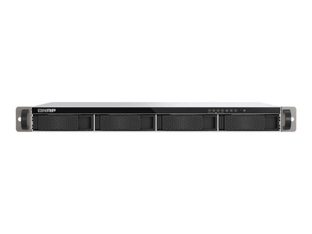 QNAP - TS-433EU - NAS server - 4 bays - rack-mountable - SATA 6Gb/s - RAID 0, 1, 5, 6, 10, JBOD, 50, 60 - RAM 4 GB - Gigabit Ethernet / 2.5 Gigabit Ethernet - iSCSI support - 1U