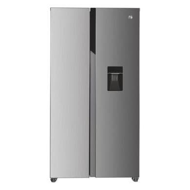 Refurbished Hoover 532 Litre Side-By-Side American Fridge Freezer - Stainless Steel