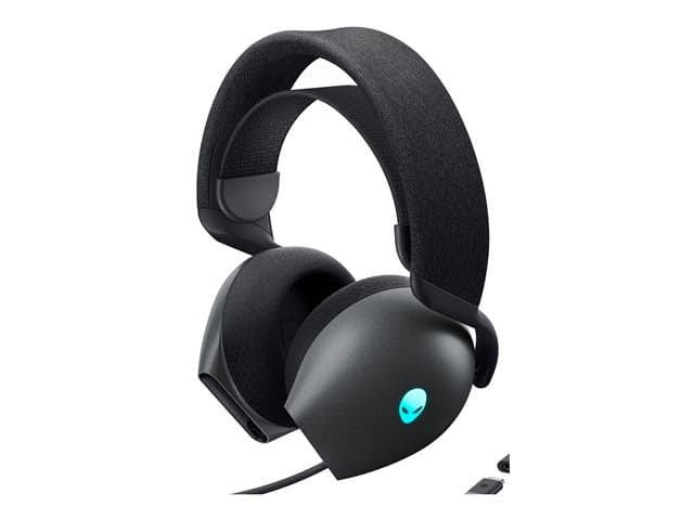 DELL - Alienware Tri-Mode Wireless Gaming Headset AW725H - Headset - full size - Bluetooth / 2.4 GHz radio frequency - wireless, wired - 3.5 mm jack - Dark Side of the Moon