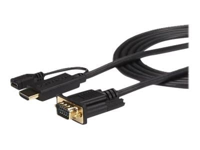 STARTECH.COM - Startech HDMI to VGA Cable - 10 ft / 3m - 1080p - 1920 x 1200 - Active HDMI Cable - Monitor Cable - Computer Cable (HD2VGAMM10) - adapter cable - HDMI / VGA - 3 m
