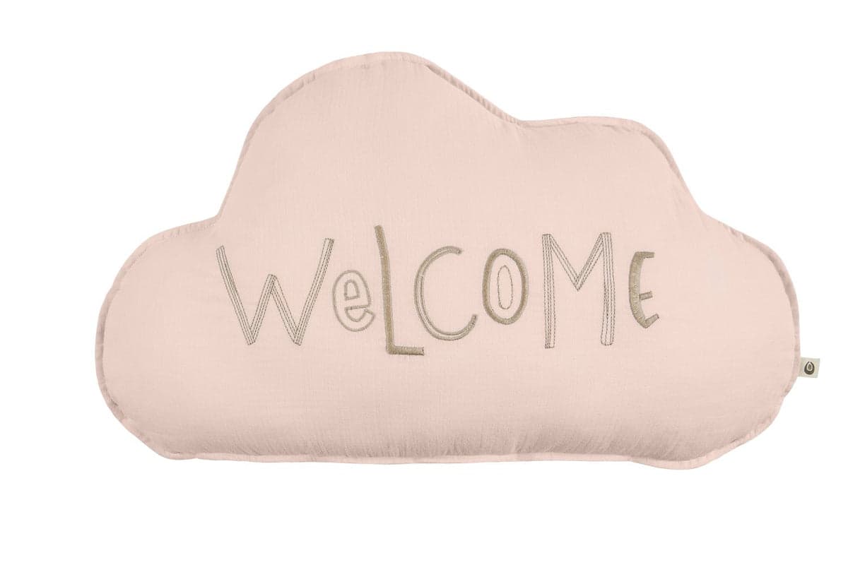 Maia Muslin Decorative Pillow Set - Blush