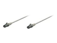 INTELLINET - Network Patch Cable, Cat6, 5m, Grey, CCA, U/UTP, PVC, RJ45, Gold Plated Contacts, Snagless, Booted, Lifetime Warranty, Polybag - patch cable - grey