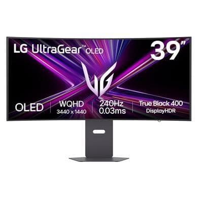 LG UltraGear GX9 39GX900A-B 39" OLED WQHD 240Hz 0.03ms USB-C Ultrawide Curved Gaming Monitor