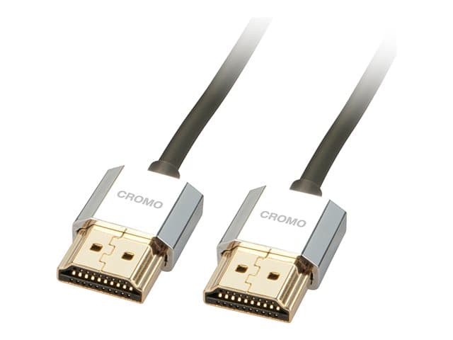 Lindy - CROMO Slim High Speed HDMI Cable with Ethernet - HDMI cable with Ethernet - 1 m
