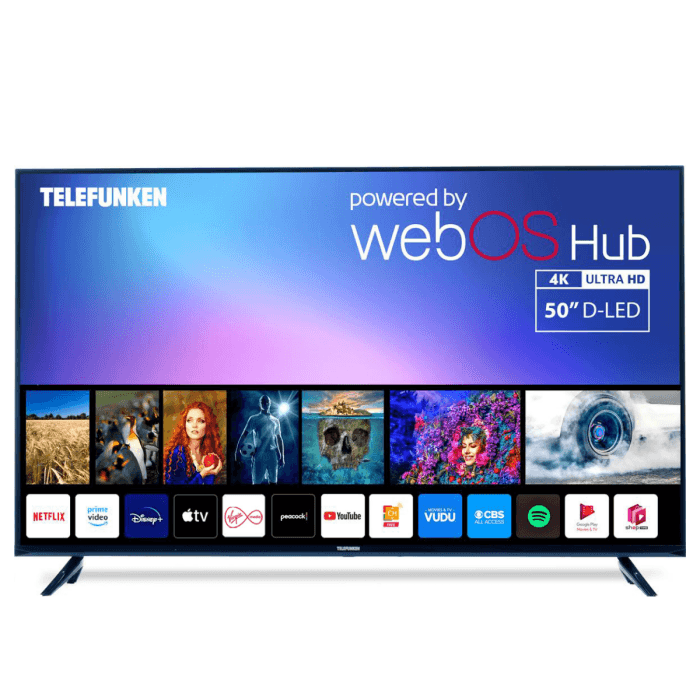Telefunken N18 TS5020, 50", WebOS Smart TV, Black