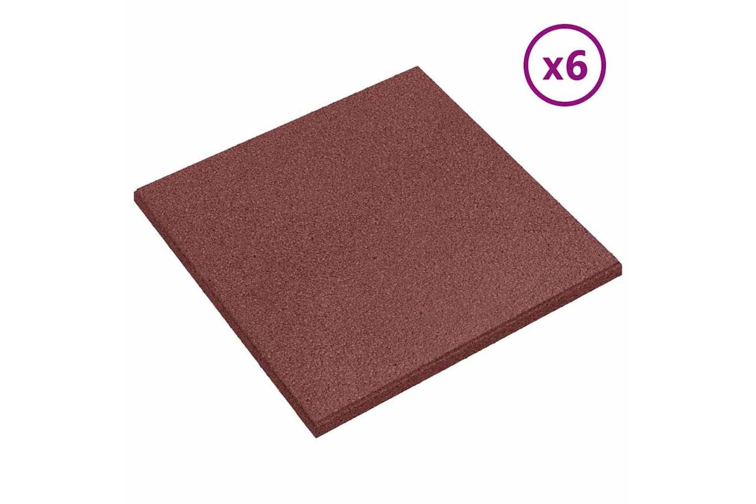 vidaXL 276270 Fall Protection Tiles 12 Pcs Rubber 50x50x3cm