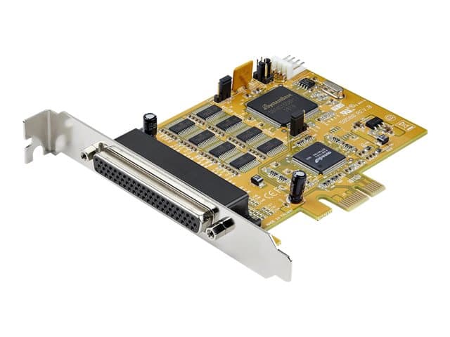 STARTECH.COM - Startech 8-Port PCI Express RS232 Serial Adapter Card, PCIe RS232 Serial Card, 16C1050 UART, Multiport Serial DB9 Controller/Expansion Card, 15kV ESD Protection, Windows & Linux - Up to 921.6 Kbps Baud - serial adapter - PCIe - RS-232 x 8 - TAA Compliant
