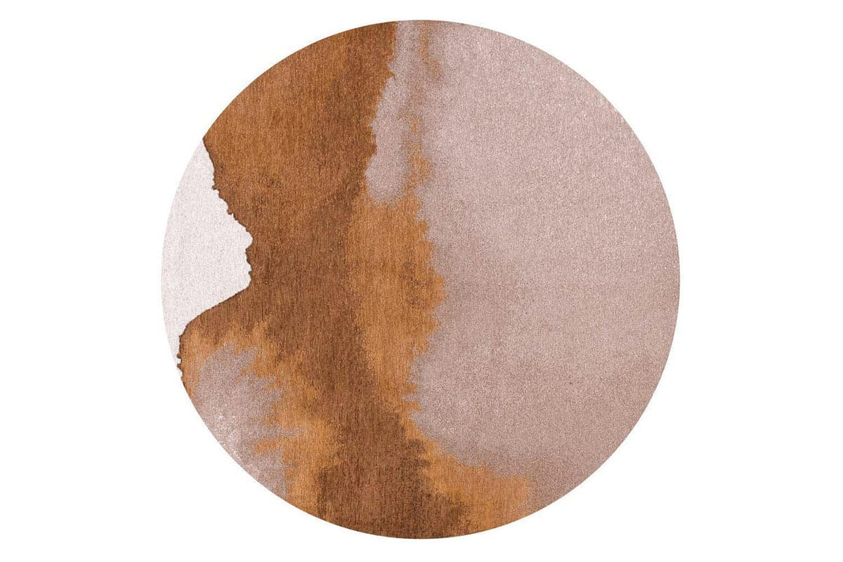 Louis De Poortere | Lagoon Eco Round Rug | Chestnut | 140 x 140 cm