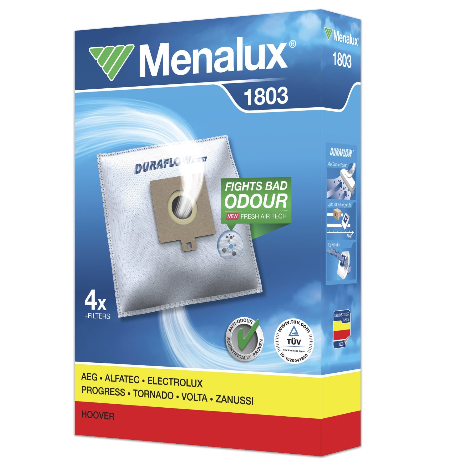 MENA 1803 Replacement Vacuum Cleaner Bags...