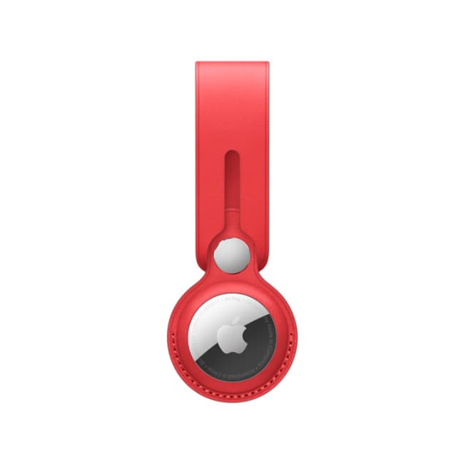 Apple AirTag Leather Loop Holder - Product Red