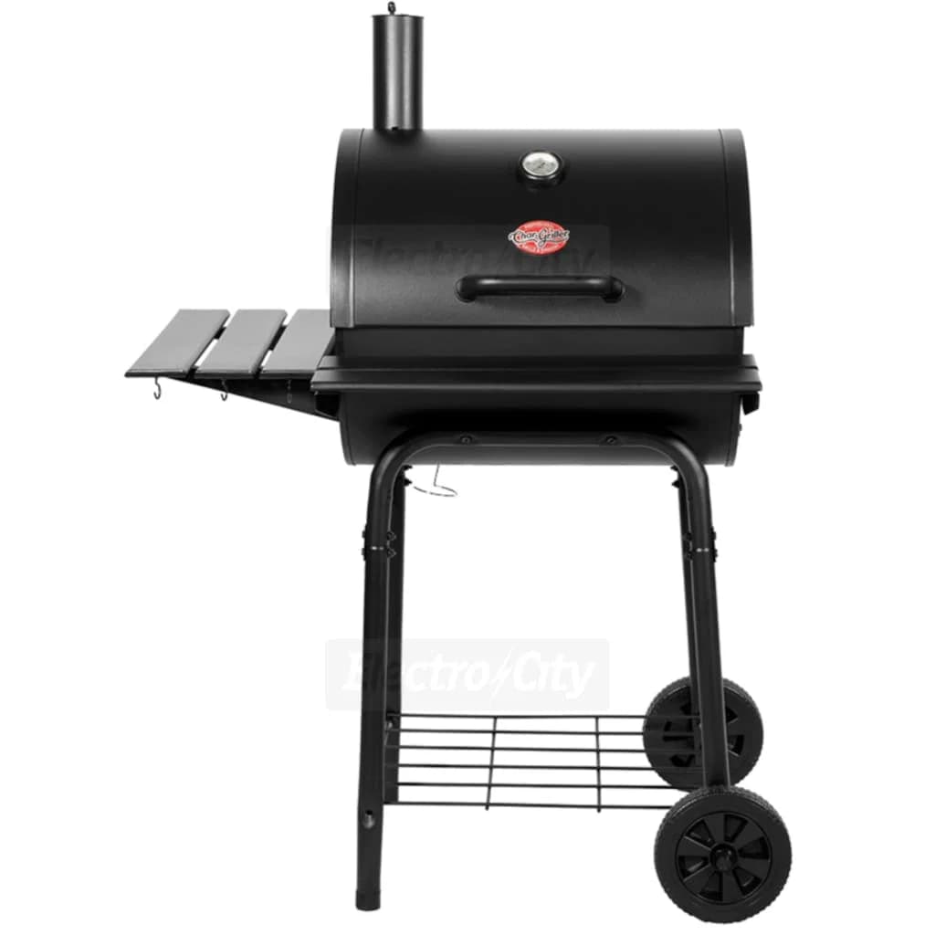 Char-Griller Wrangler Charcoal Barrel Grill with Cast Iron Grates