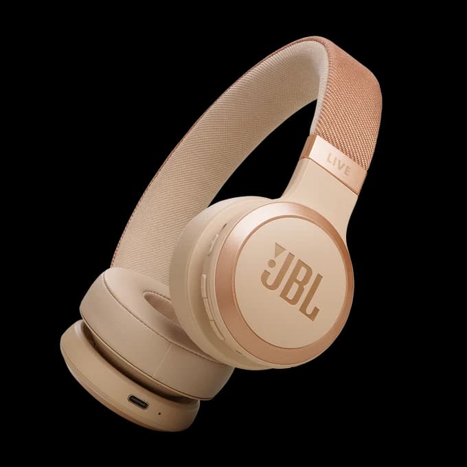 JBL Live 670NC On-Ear Noise-Cancelling Headphones – Sandstone | JBLLIVE670NCSAT