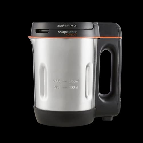 Morphy Richards Compact Soup Maker 1L Stainless Steel & Black | 501021