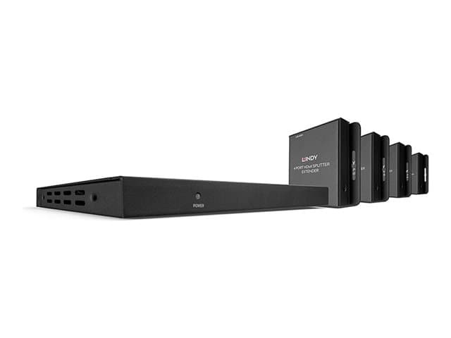 Lindy - Cat.6 HDMI & IR Splitter Extender with Loop Out - video/audio/infrared extender