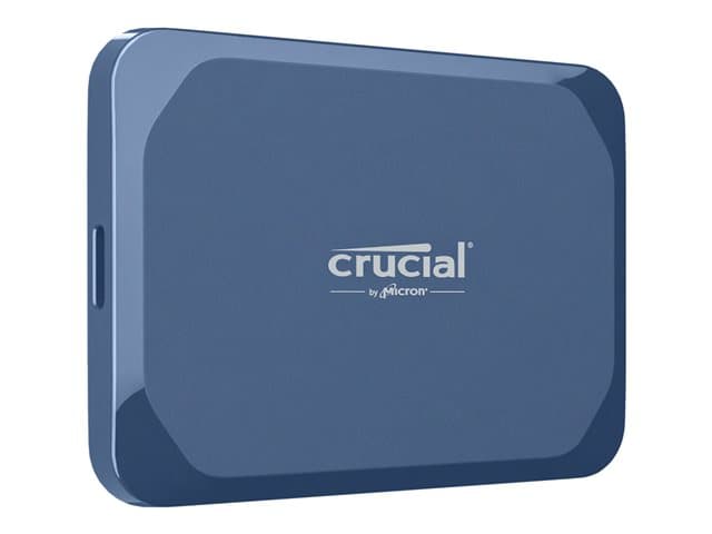 CRUCIAL - X10 - SSD - encrypted - 2 TB - external (portable) - USB 3.2 Gen 2x2 (USB-C connector) - 256-bit AES - matte blue