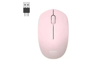 Port Designs Wireless Mouse USB-A&C | Blush