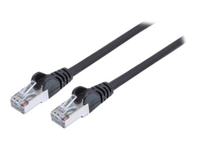 INTELLINET - Network Patch Cable, Cat6A, 3m, Black, Copper, S/FTP, LSOH / LSZH, PVC, RJ45, Gold Plated Contacts, Snagless, Booted, Lifetime Warranty, Polybag - patch cable - 3 m - black