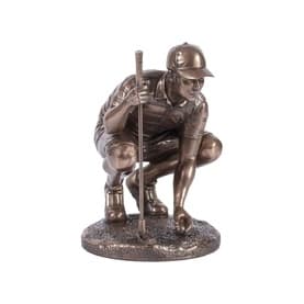 Lining Up The Putt Bronze Ornament