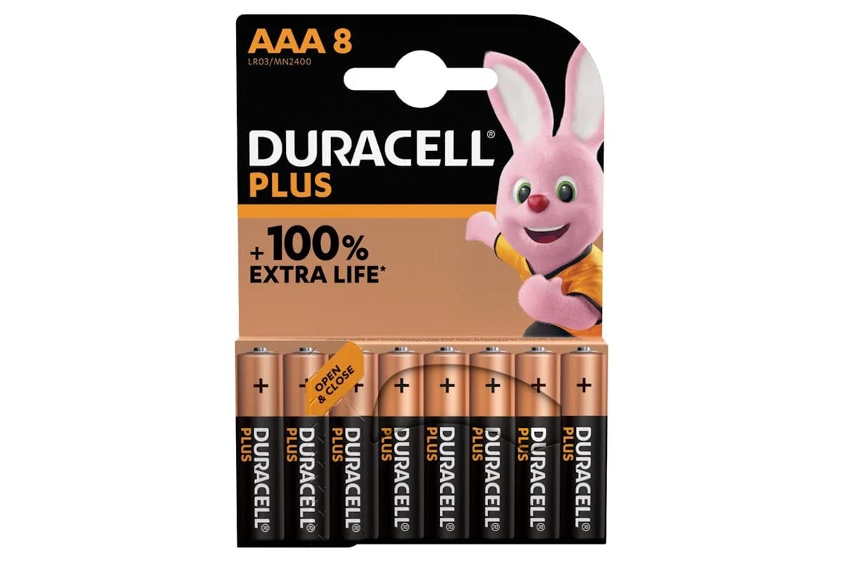 Duracell Plus AAA Alkaline Battery | 8 Pack