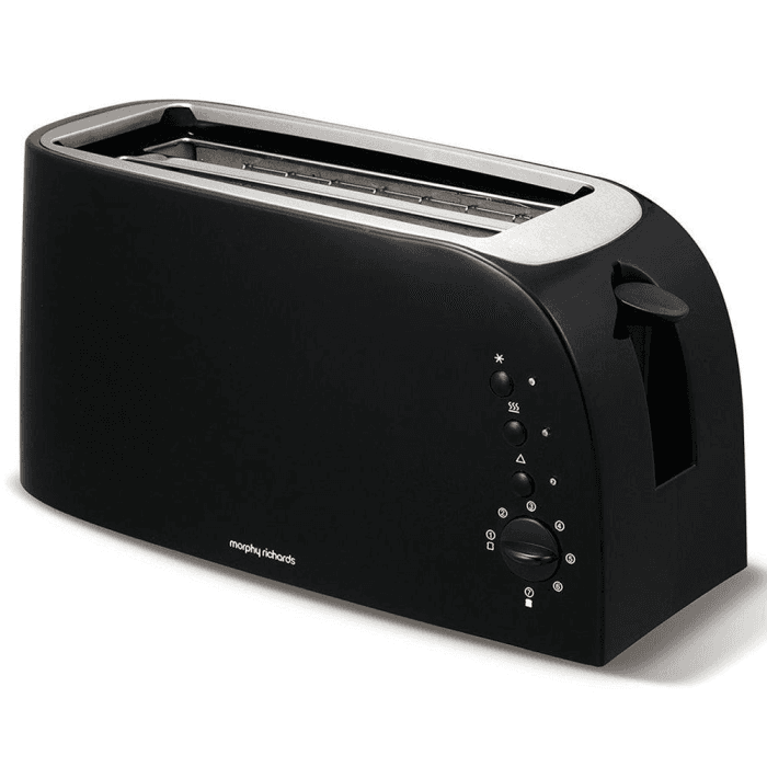 Morphy Richards 980608, 1500W, 4 Slice Toaster, Black