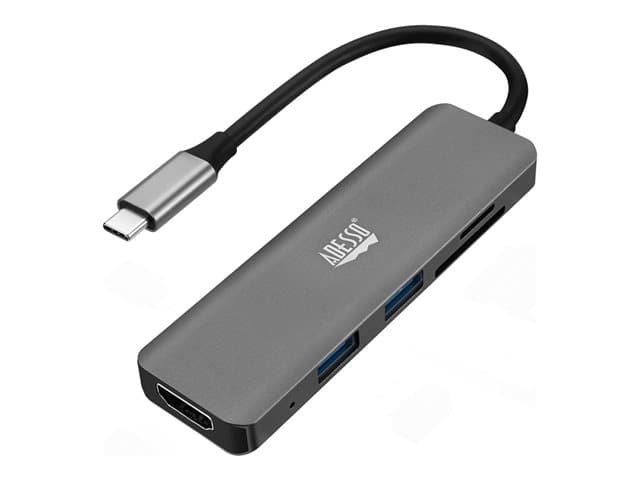 Adesso - 6 in 1 - docking station - USB-C - HDMI