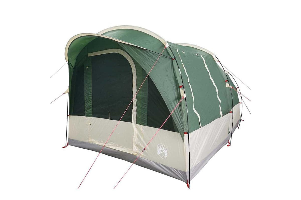 Vidaxl Camping Tent Tunnel 3-person Green Waterproof