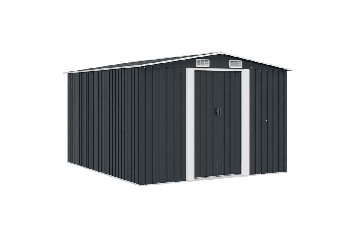 vidaXL 143342 Garden Shed 257x298x178cm Metal Anthracite