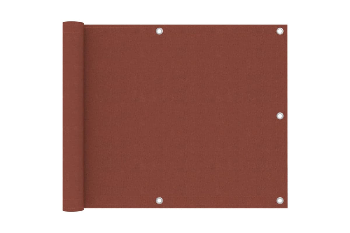 vidaXL 134974 Balcony Screen Terracotta 75x500cm Oxford Fabric