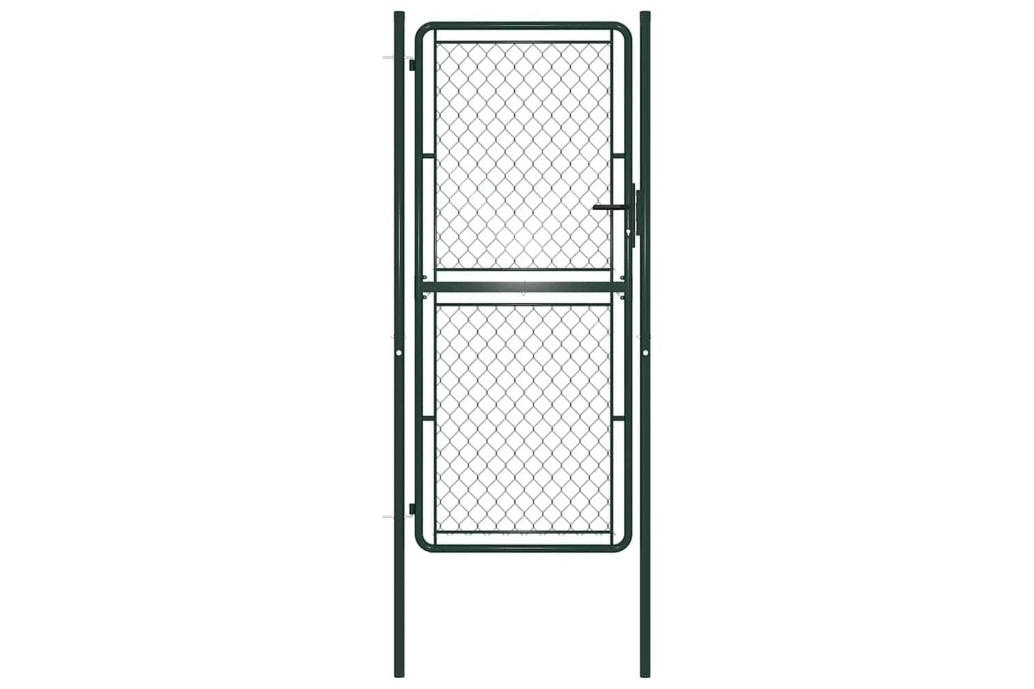 vidaXL 144407 Garden Gate Steel 100x200cm Green
