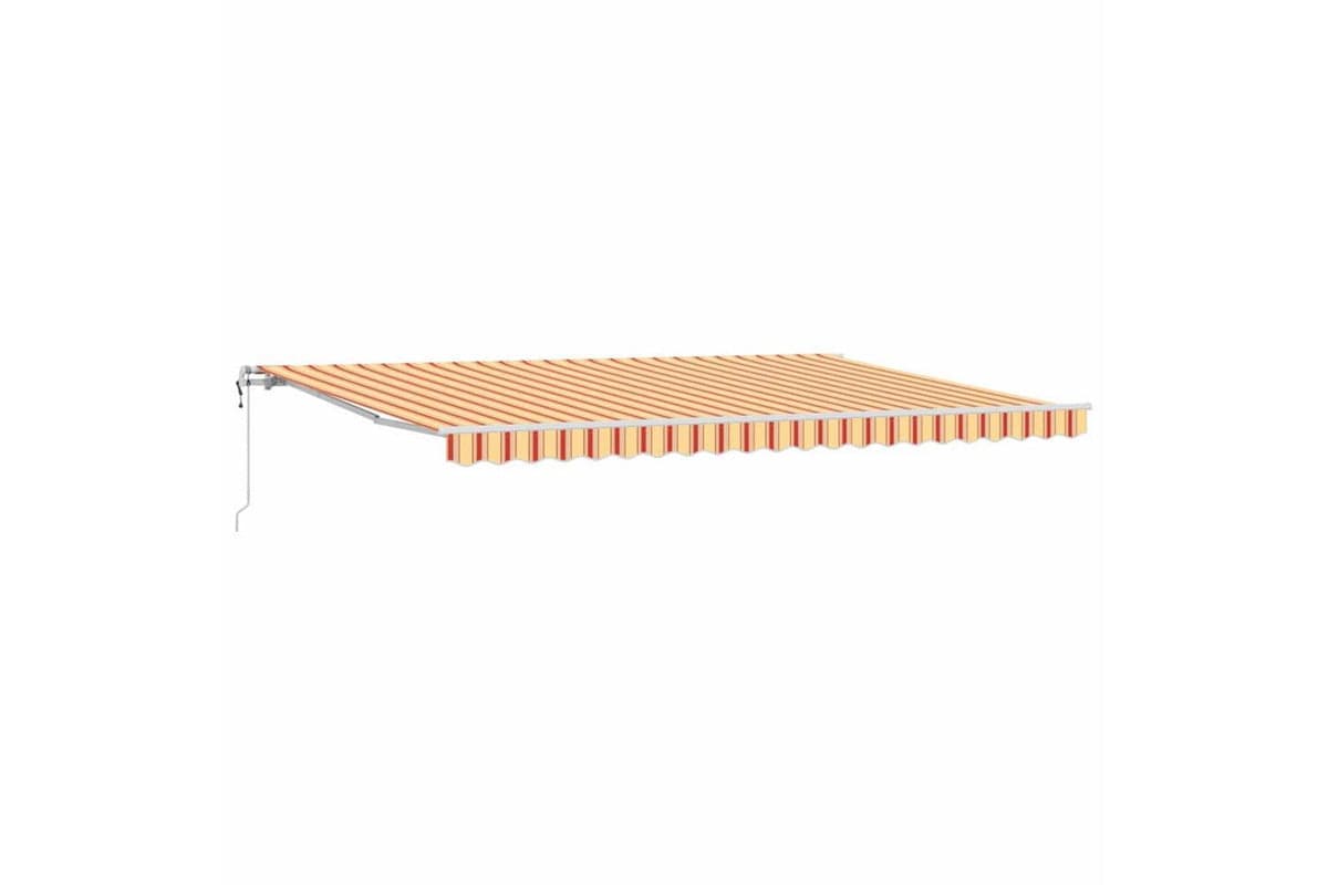 Vidaxl Retractable Awning 500 X 300 Cm Yellow And Orange