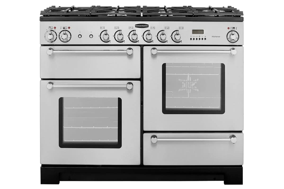 Rangemaster Kitchener 110cm Dual Fuel Range Cooker | KCH110DFFSS/C | Stainless Steel