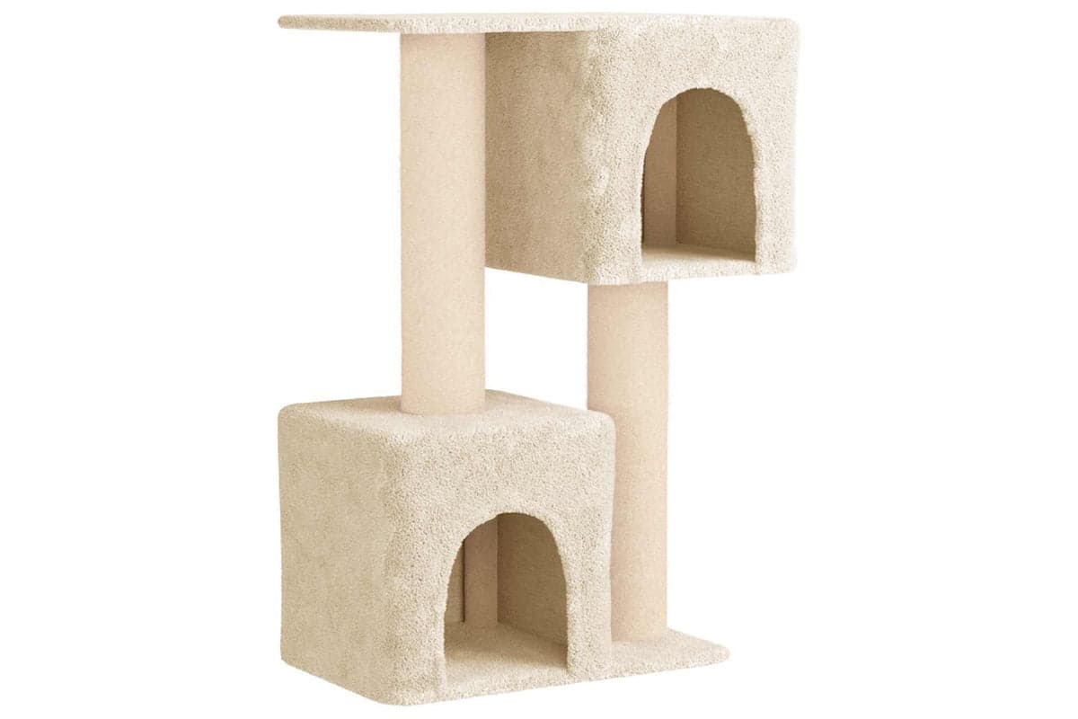 Vidaxl Cat Tree With Sisal Scratching Posts Cream 114 Cm