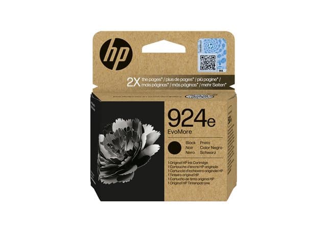 HP - 924e EvoMore - Black - original - ink cartridge - for Officejet Pro 8130e