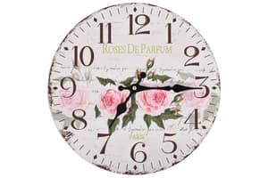 Vidaxl 50625 Vintage Wall Clock Flower 30 cm | Multicolour