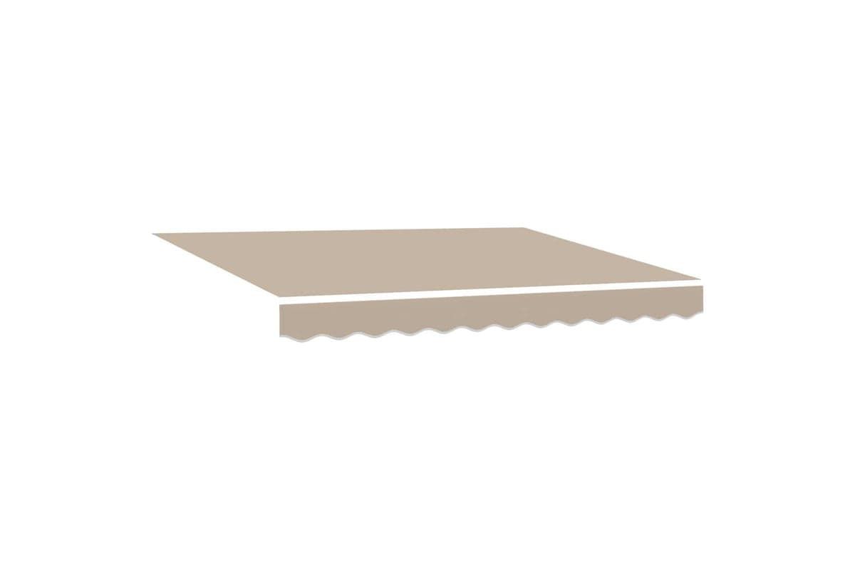 Vidaxl Retractable Awning Manual Beige 350 X 250 Cm Fabric Metal
