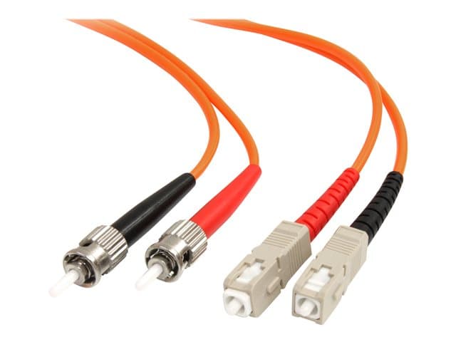 STARTECH.COM - Startech 3m Fiber Optic Cable - Multimode Duplex 62.5/125 - LSZH - ST/SC - OM1 - ST to SC Fiber Patch Cable (FIBSTSC3) - network cable - 3 m - 3 m