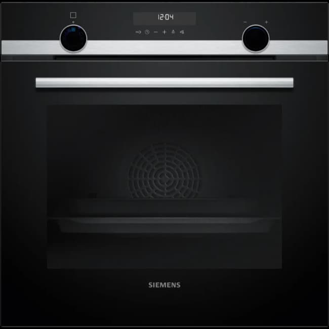 Siemens IQ500 Built-in Single Oven - Black/Steel | HB578GBS7B
