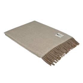 Alpaca and Lambswool Hazelnut Throw