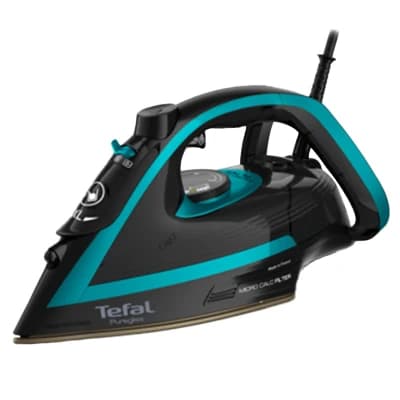 Tefal Puregliss Auto Shut-Off 3000W Steam Iron - Black & Blue | FV8066GO