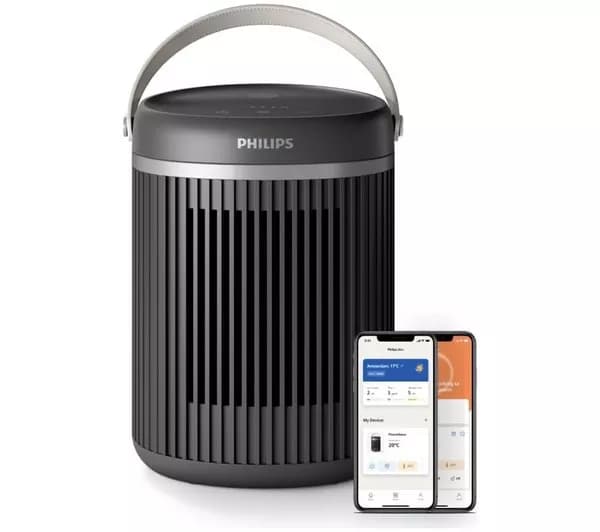 PHILIPS CX3120/01 Portable Smart Compact Ceramic Heater - Dark Grey